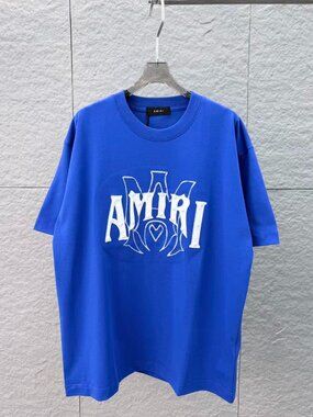 Amiri Men's Classic Summer Short-Sleeve Blue